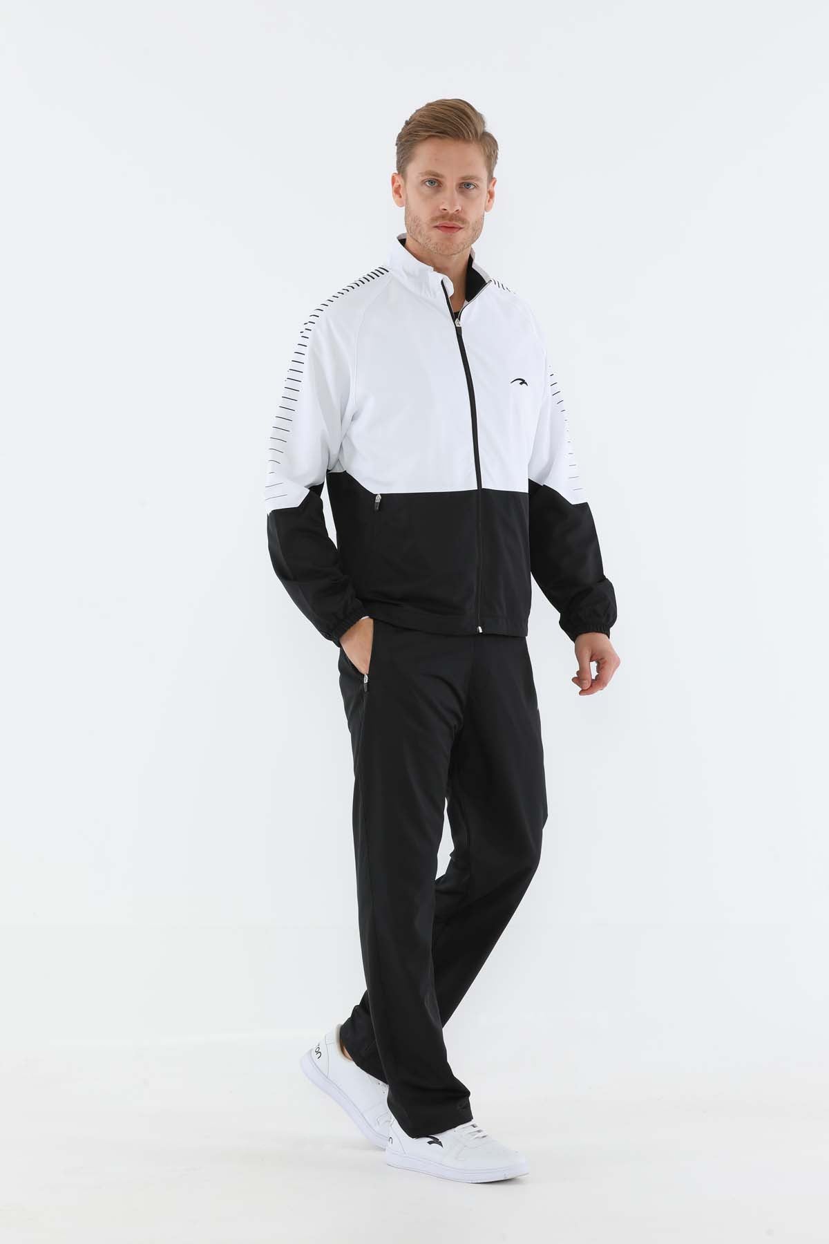 Muški komplet Comfort White (duge hlače + jakna)